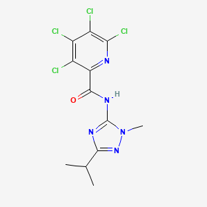 3,4,5,6-tetrachloro-N-[1-methyl-3-(propan-2-yl)-1H-1,2,4-triazol-5-yl]pyridine-2-carboxamide