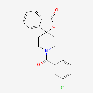 1'-(3-Chlorobenzoyl)spiro[2-benzofuran-3,4'-piperidine]-1-one