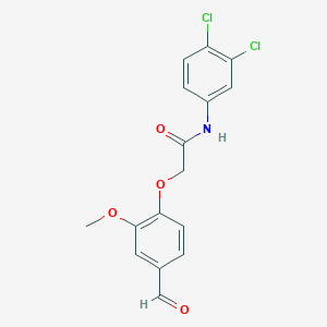 N-(3,4-dichlorophenyl)-2-(4-formyl-2-methoxyphenoxy)acetamide
