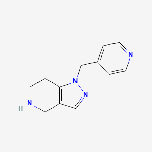 molecular formula C12H14N4 B2803245 1-(Pyridin-4-ylmethyl)-4,5,6,7-tetrahydro-1H-pyrazolo[4,3-c]pyridine CAS No. 1369086-88-3