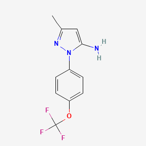 3-methyl-1-[4-(trifluoromethoxy)phenyl]-1H-pyrazol-5-amine