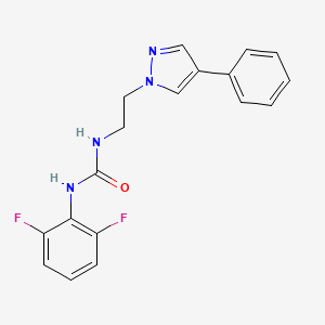 1-(2,6-difluorophenyl)-3-(2-(4-phenyl-1H-pyrazol-1-yl)ethyl)urea