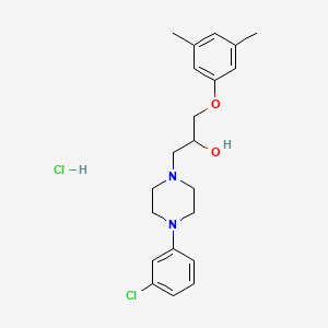 1-(4-(3-Chlorophenyl)piperazin-1-yl)-3-(3,5-dimethylphenoxy)propan-2-ol hydrochloride