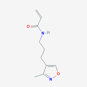 molecular formula C10H14N2O2 B2803301 N-[3-(3-Methyl-1,2-oxazol-4-yl)propyl]prop-2-enamide CAS No. 2411240-49-6