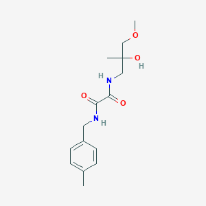 molecular formula C15H22N2O4 B2803309 N1-(2-hydroxy-3-methoxy-2-methylpropyl)-N2-(4-methylbenzyl)oxalamide CAS No. 1334375-18-6