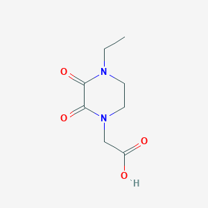 molecular formula C8H12N2O4 B2803385 2-(4-Ethyl-2,3-dioxopiperazin-1-yl)acetic acid CAS No. 488846-73-7
