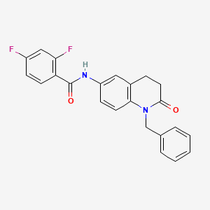 molecular formula C23H18F2N2O2 B2803407 N-(1-benzyl-2-oxo-1,2,3,4-tetrahydroquinolin-6-yl)-2,4-difluorobenzamide CAS No. 954609-03-1