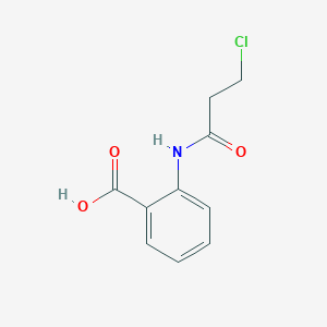 molecular formula C10H10ClNO3 B2803412 2-[(3-Chloropropanoyl)amino]benzoic acid CAS No. 79310-89-7