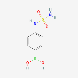 molecular formula C6H9BN2O4S B2803431 [4-(Sulfamoylamino)phenyl]boronic acid CAS No. 1298033-59-6