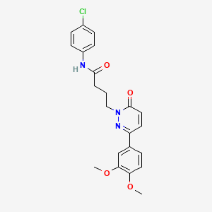 N-(4-chlorophenyl)-4-(3-(3,4-dimethoxyphenyl)-6-oxopyridazin-1(6H)-yl)butanamide