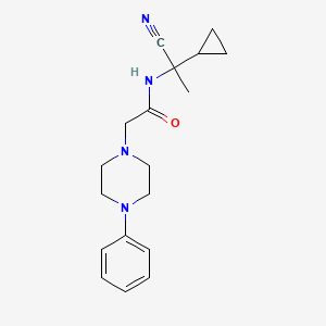 N-(1-cyano-1-cyclopropylethyl)-2-(4-phenylpiperazin-1-yl)acetamide