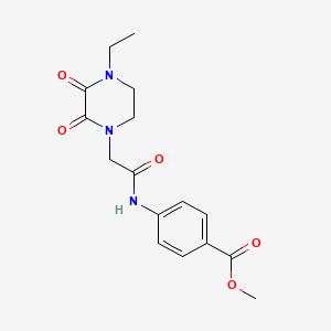 Methyl 4-(2-(4-ethyl-2,3-dioxopiperazin-1-yl)acetamido)benzoate