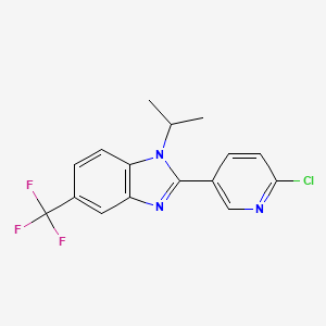 2-(6-chloro-3-pyridinyl)-1-isopropyl-5-(trifluoromethyl)-1H-1,3-benzimidazole