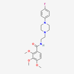 N-(2-(4-(4-fluorophenyl)piperazin-1-yl)ethyl)-2,3,4-trimethoxybenzamide