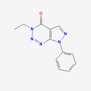 3-ethyl-7-phenyl-3H,4H,7H-pyrazolo[3,4-d][1,2,3]triazin-4-one
