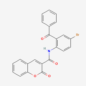 N-(2-benzoyl-4-bromophenyl)-2-oxo-2H-chromene-3-carboxamide