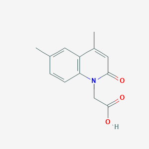 molecular formula C13H13NO3 B2803474 (4,6-Dimethyl-2-oxo-2H-quinolin-1-yl)-acetic acid CAS No. 370841-56-8