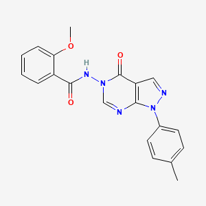 2-methoxy-N-(4-oxo-1-(p-tolyl)-1H-pyrazolo[3,4-d]pyrimidin-5(4H)-yl)benzamide