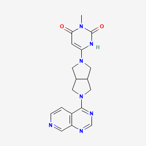 3-Methyl-6-(5-pyrido[3,4-d]pyrimidin-4-yl-1,3,3a,4,6,6a-hexahydropyrrolo[3,4-c]pyrrol-2-yl)-1H-pyrimidine-2,4-dione