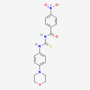 N-[(4-morpholin-4-ylphenyl)carbamothioyl]-4-nitrobenzamide