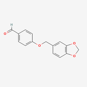 B2803507 4-(Benzo[1,3]dioxol-5-ylmethoxy)-benzaldehyde CAS No. 161192-30-9
