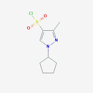 1-cyclopentyl-3-methyl-1H-pyrazole-4-sulfonyl chloride