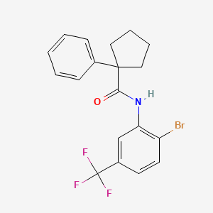 N-(2-Bromo-5-(trifluoromethyl)phenyl)(phenylcyclopentyl)formamide