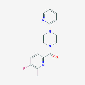 1-(5-Fluoro-6-methylpyridine-2-carbonyl)-4-(pyridin-2-yl)piperazine