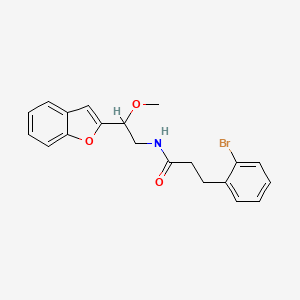 N-[2-(1-benzofuran-2-yl)-2-methoxyethyl]-3-(2-bromophenyl)propanamide