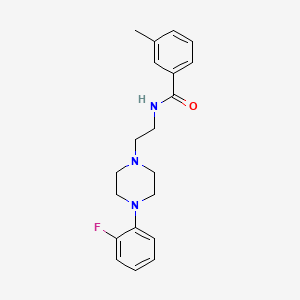 molecular formula C20H24FN3O B2803622 N-(2-(4-(2-fluorophenyl)piperazin-1-yl)ethyl)-3-methylbenzamide CAS No. 1049432-03-2