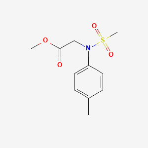 molecular formula C11H15NO4S B2803662 methyl N-(4-methylphenyl)-N-(methylsulfonyl)glycinate CAS No. 591731-33-8