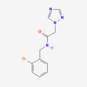 molecular formula C11H11BrN4O B2803679 N-(2-bromobenzyl)-2-(1H-1,2,4-triazol-1-yl)acetamide CAS No. 866142-74-7