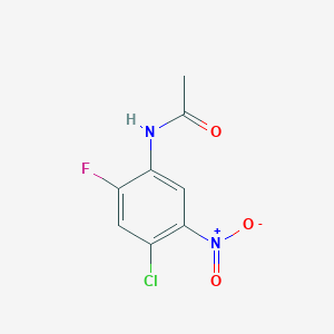 molecular formula C8H6ClFN2O3 B2803712 N-(4-chloro-2-fluoro-5-nitrophenyl)acetamide CAS No. 95635-45-3