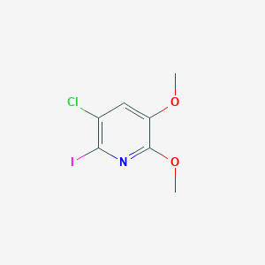 3-Chloro-2-iodo-5,6-dimethoxypyridine
