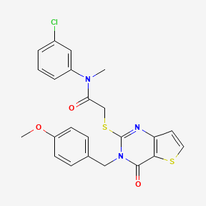 N-(3-chlorophenyl)-2-{[3-(4-methoxybenzyl)-4-oxo-3,4-dihydrothieno[3,2-d]pyrimidin-2-yl]sulfanyl}-N-methylacetamide