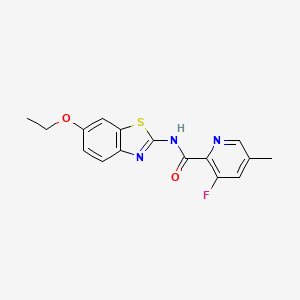 N-(6-ethoxy-1,3-benzothiazol-2-yl)-3-fluoro-5-methylpyridine-2-carboxamide