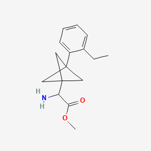 Methyl 2-amino-2-[3-(2-ethylphenyl)-1-bicyclo[1.1.1]pentanyl]acetate