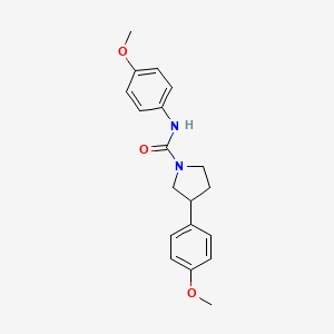 N,3-bis(4-methoxyphenyl)pyrrolidine-1-carboxamide