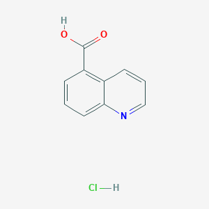 molecular formula C10H8ClNO2 B2803835 Quinoline-5-carboxylic acid hydrochloride CAS No. 521314-28-3