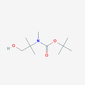 molecular formula C10H21NO3 B2803885 tert-butyl N-(1-hydroxy-2-methylpropan-2-yl)-N-methylcarbamate CAS No. 1103931-43-6
