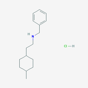molecular formula C16H26ClN B2803934 Benzyl[2-(4-methylcyclohexyl)ethyl]amine hydrochloride CAS No. 2137605-24-2