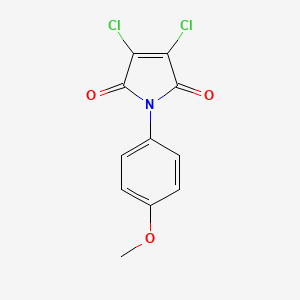 molecular formula C11H7Cl2NO3 B2803986 3,4-Dichloro-1-(4-methoxyphenyl)-1H-pyrrole-2,5-dione CAS No. 34379-53-8