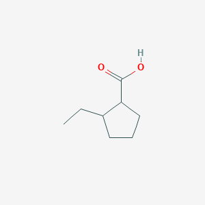 molecular formula C8H14O2 B2804007 2-Ethylcyclopentane-1-carboxylic acid CAS No. 25102-62-9