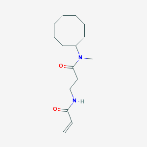 molecular formula C15H26N2O2 B2804021 N-Cyclooctyl-N-methyl-3-(prop-2-enoylamino)propanamide CAS No. 2361722-18-9