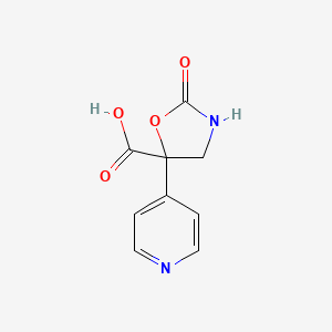 B2804044 2-Oxo-5-pyridin-4-yl-1,3-oxazolidine-5-carboxylic acid CAS No. 2248399-88-2