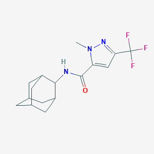 molecular formula C16H20F3N3O B280415 N~5~-(2-ADAMANTYL)-1-METHYL-3-(TRIFLUOROMETHYL)-1H-PYRAZOLE-5-CARBOXAMIDE 
