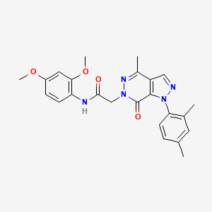 N-(2,4-dimethoxyphenyl)-2-(1-(2,4-dimethylphenyl)-4-methyl-7-oxo-1H-pyrazolo[3,4-d]pyridazin-6(7H)-yl)acetamide