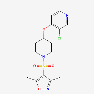 4-((4-((3-Chloropyridin-4-yl)oxy)piperidin-1-yl)sulfonyl)-3,5-dimethylisoxazole