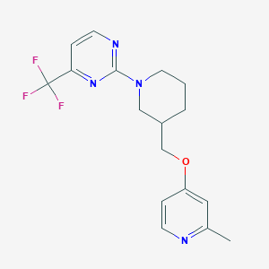 2-[3-[(2-Methylpyridin-4-yl)oxymethyl]piperidin-1-yl]-4-(trifluoromethyl)pyrimidine