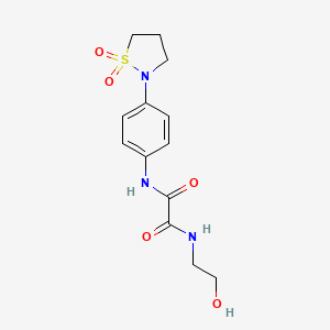 N1-(4-(1,1-dioxidoisothiazolidin-2-yl)phenyl)-N2-(2-hydroxyethyl)oxalamide